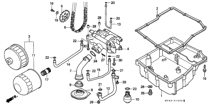 Oil filter/oil pump