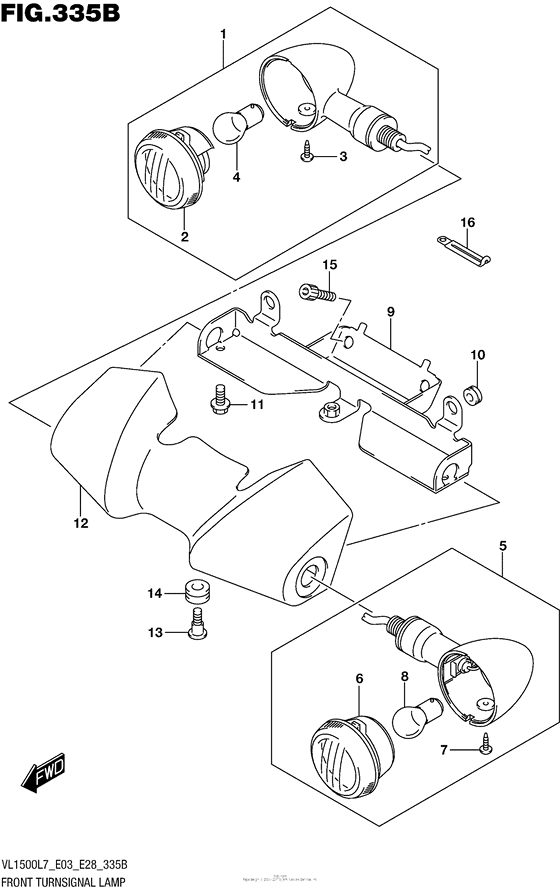 Front Turnsignal Lamp (Vl1500Bl7 E28)