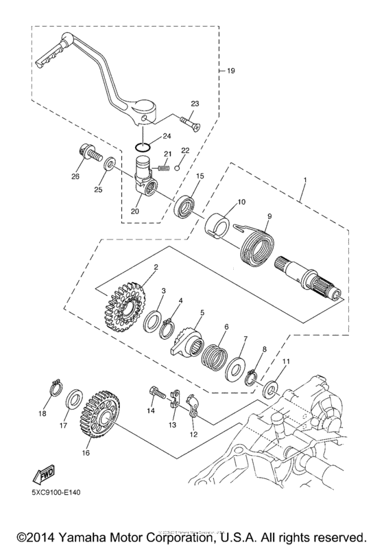 YZ250FV Стартер