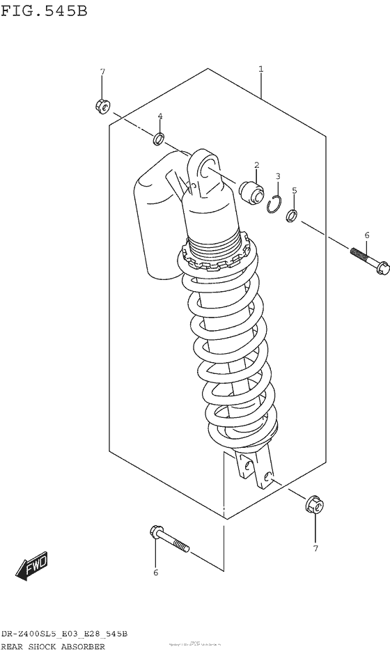 Rear Shock Absorber (Dr-Z400Sl5 E28)