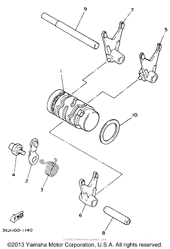 Shift cam - fork