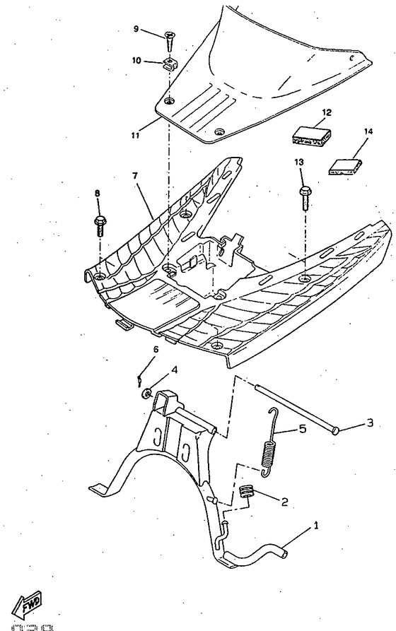 CW50RS Stand. footrest