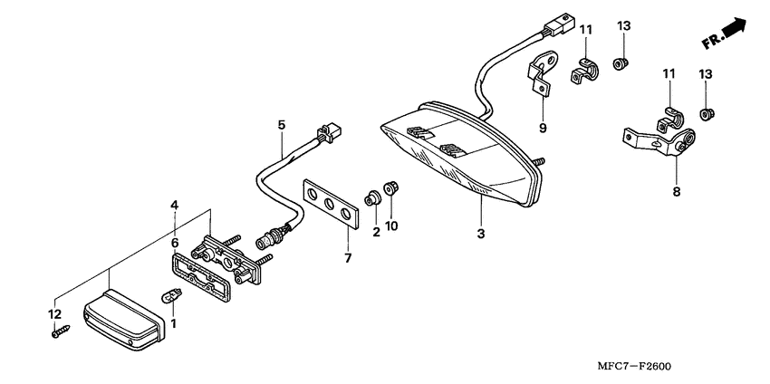 Taillight unit ass`y