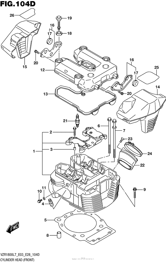 Cylinder Head (Front) (Vzr1800Bzl7 E33)