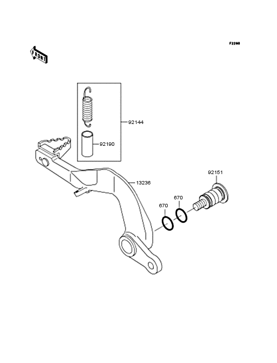 Педаль тормоза