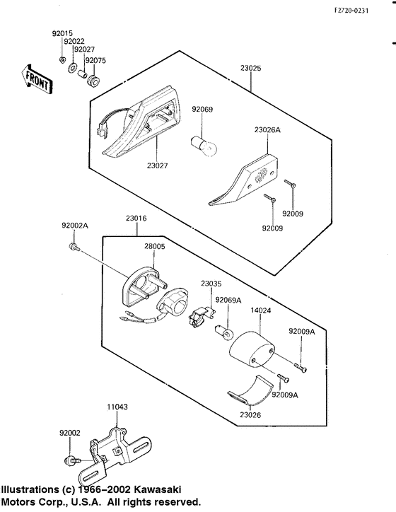 Taillight unit ass`y