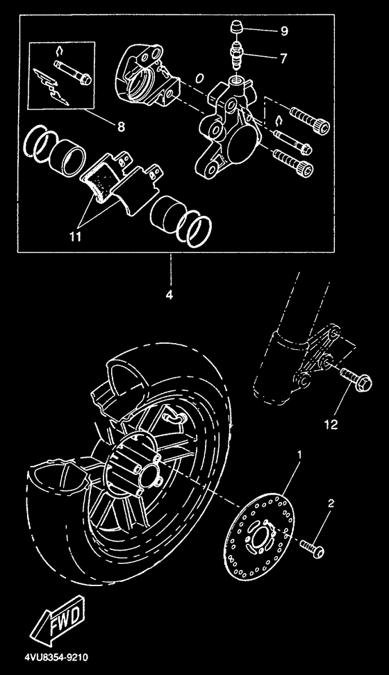 CW50 Передний тормоз