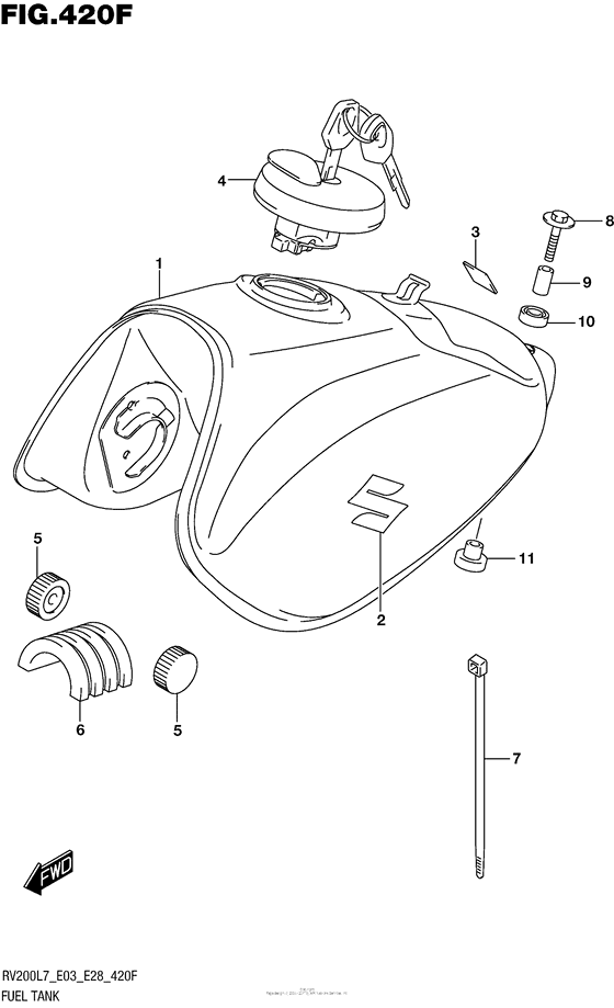 Fuel Tank (For Pgz) (Rv200L7 E33)