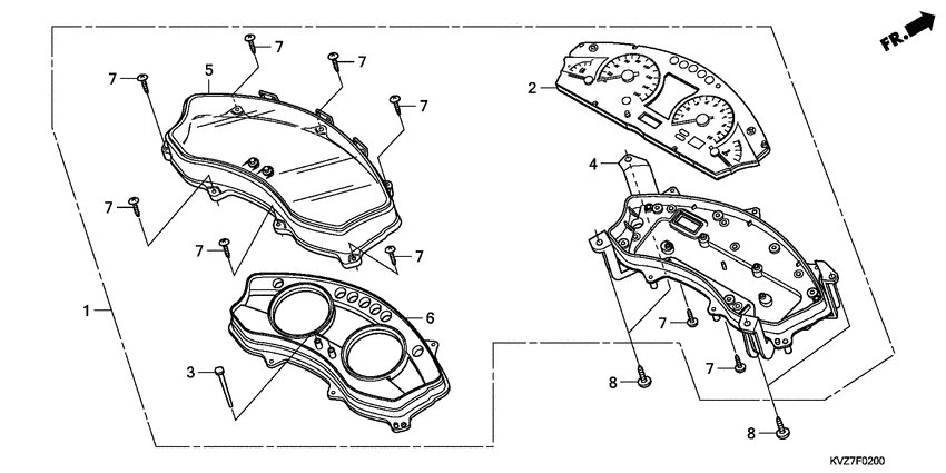 NSS250S Спидометр в сборе