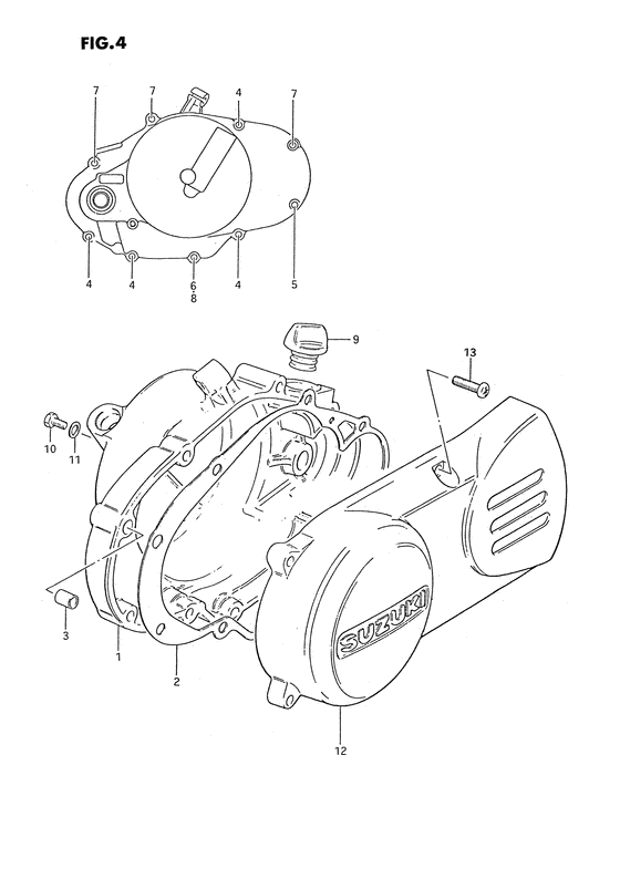 Crankcase cover ass`y  (v