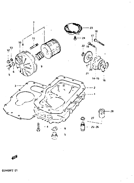 Oil pump - oil filter