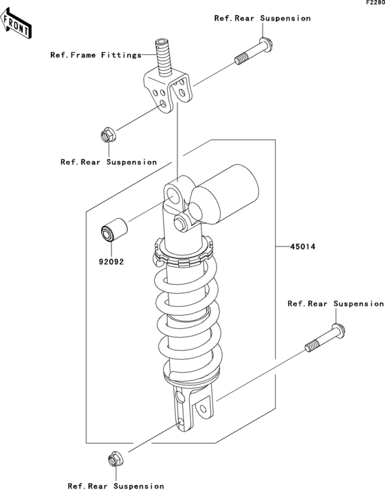ZX1000 Амортизатор