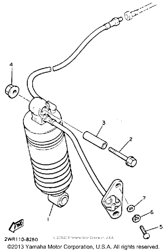 XVZ13DEC Амортизаторы задние