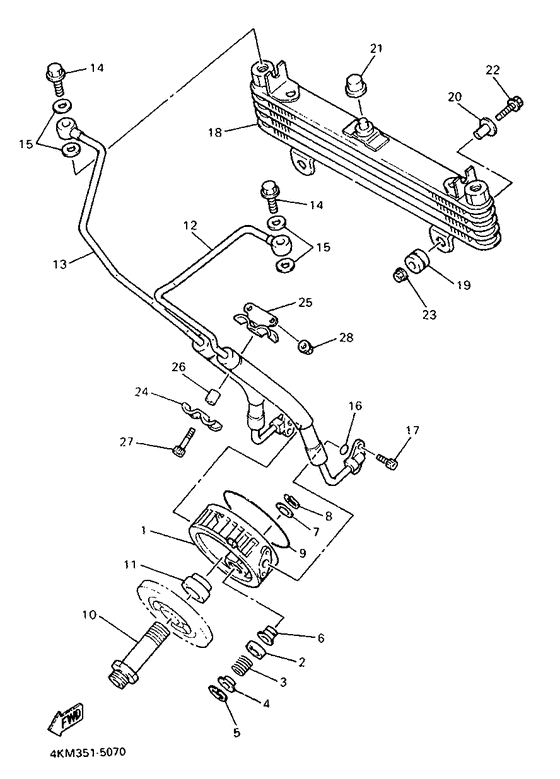 XJ900S Масляный картер