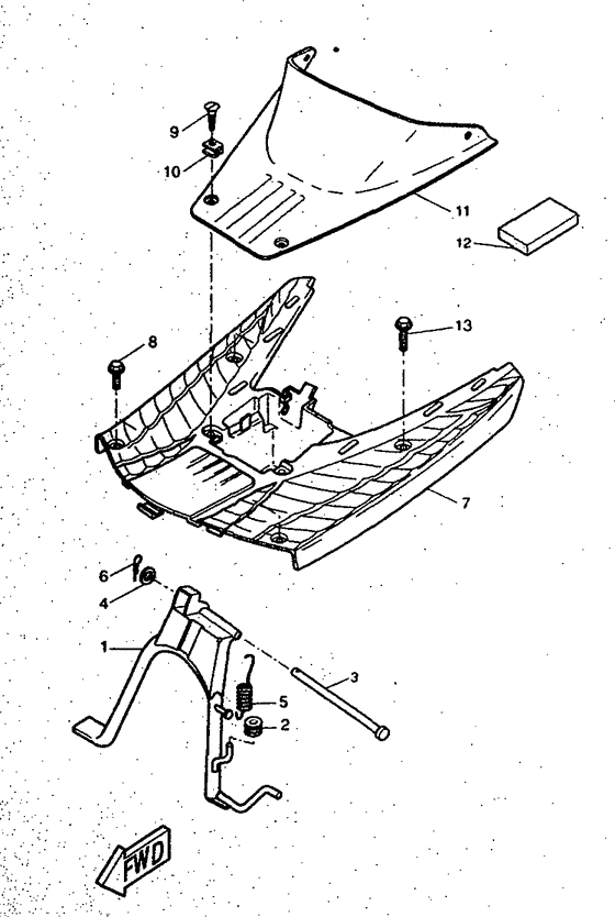 CW50RS Stand. footrest
