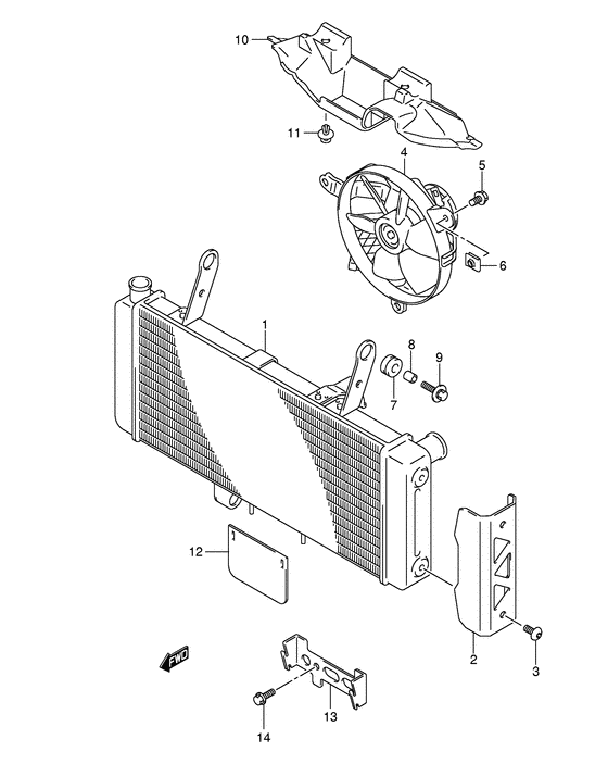 SV650 Радиатор