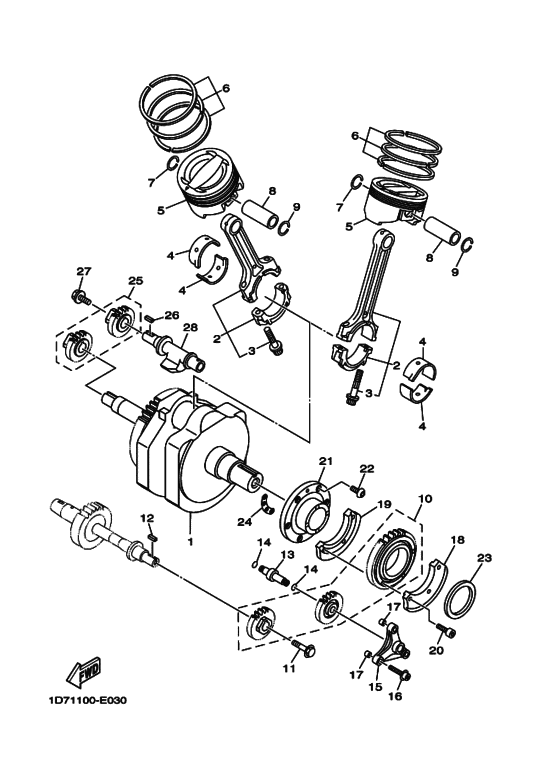Crankshaft & piston