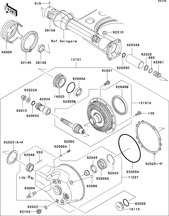 Drive shaft/final gear(1/2)
