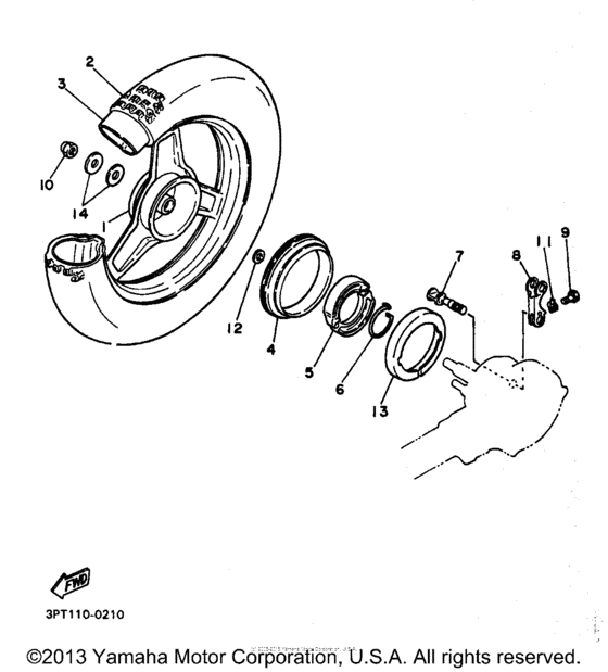 PW50K1 Переднее колесо