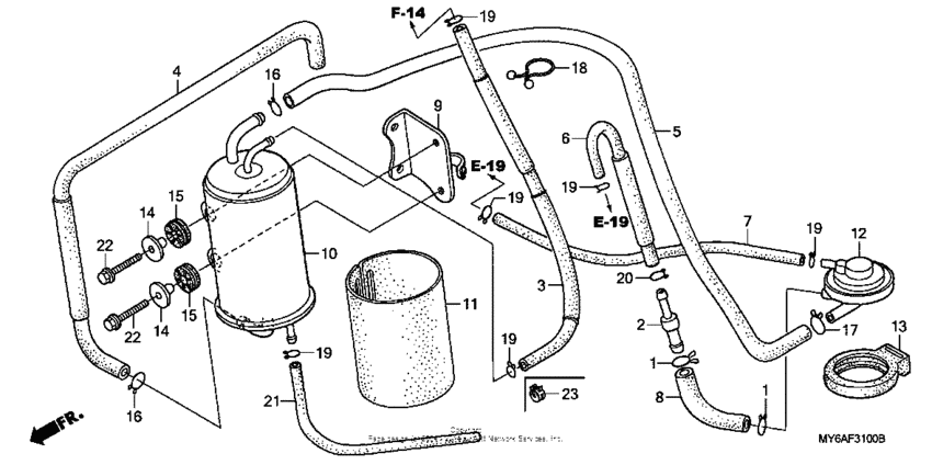 Evap canister (ac)
