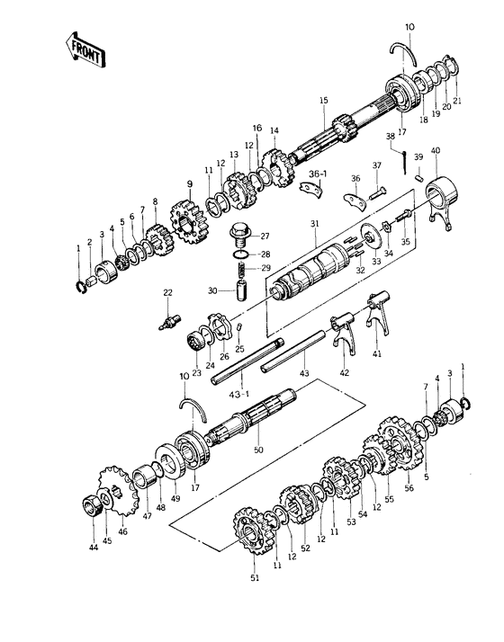 Transmission/change drum