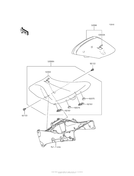 ZX636 Сиденье