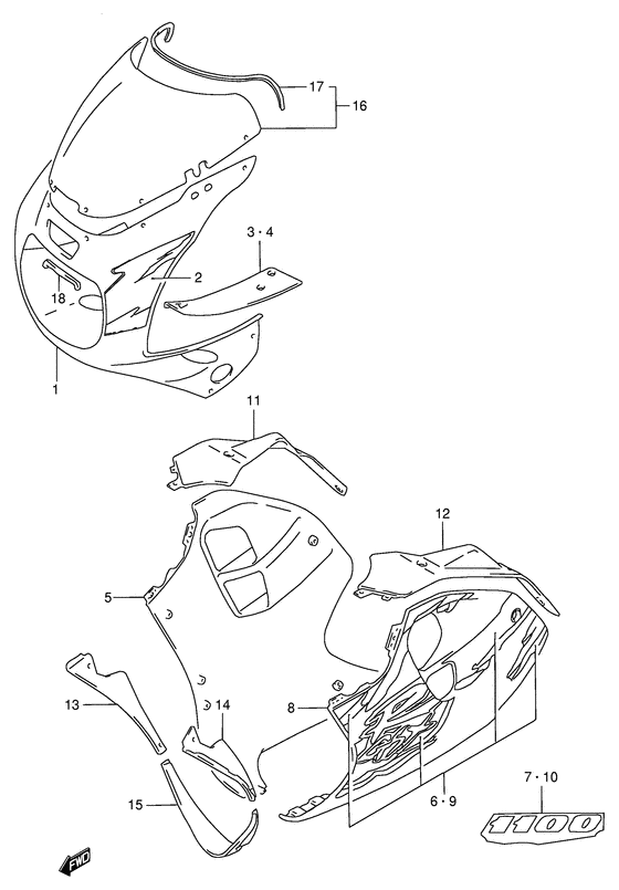 Cowling body