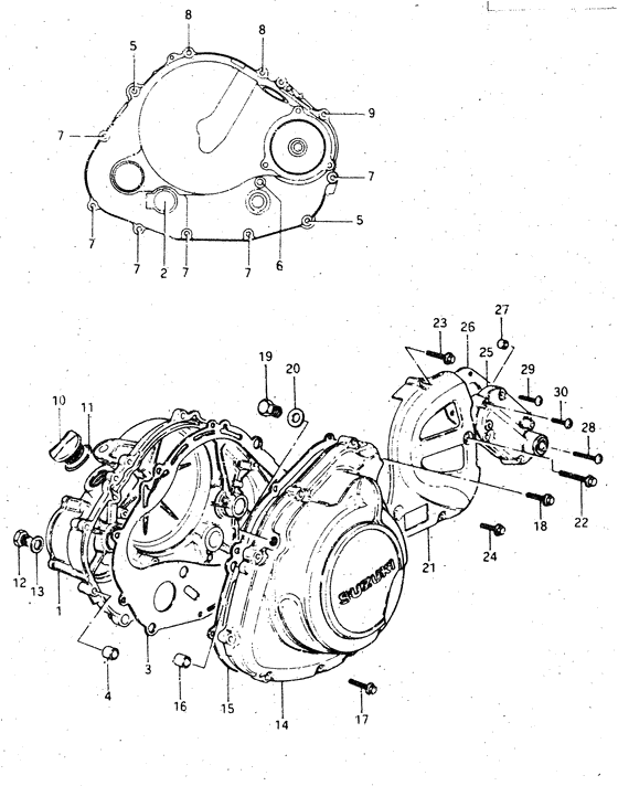Crankcase cover ass`y  (v