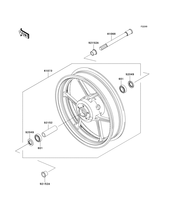ZR750 Переднее колесо