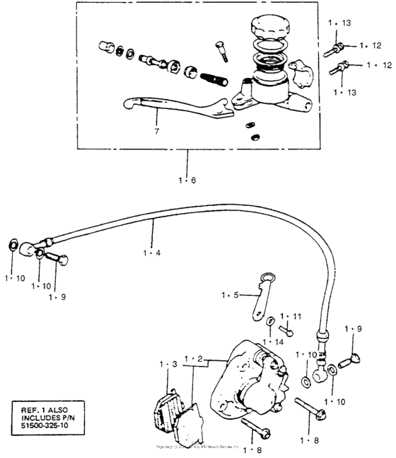 Front brake caliper 78