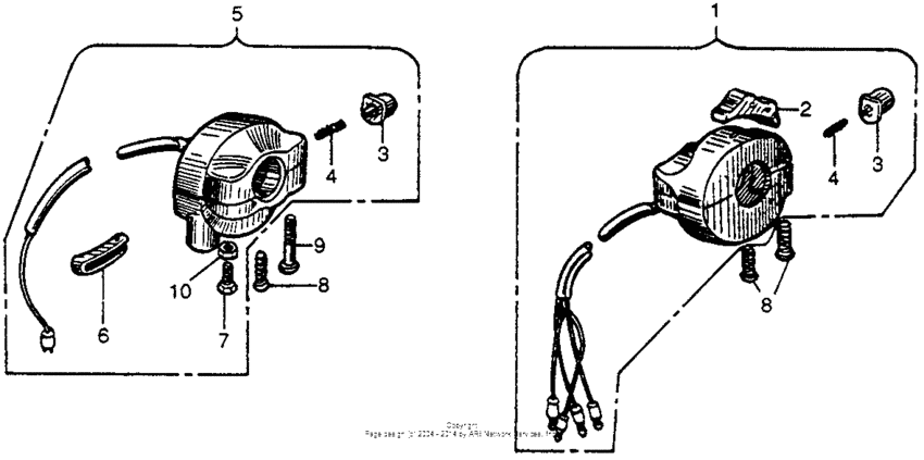 Dimmer switch + starter switch