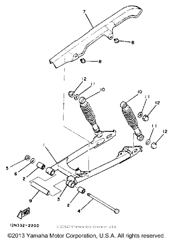 Swing arm - rear shocks