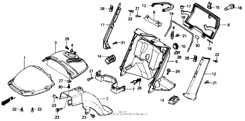 Front fender 85-86