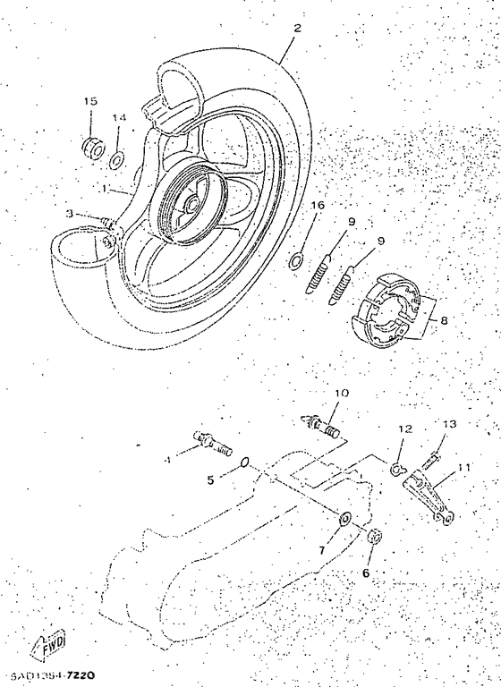 YN50R Переднее колесо