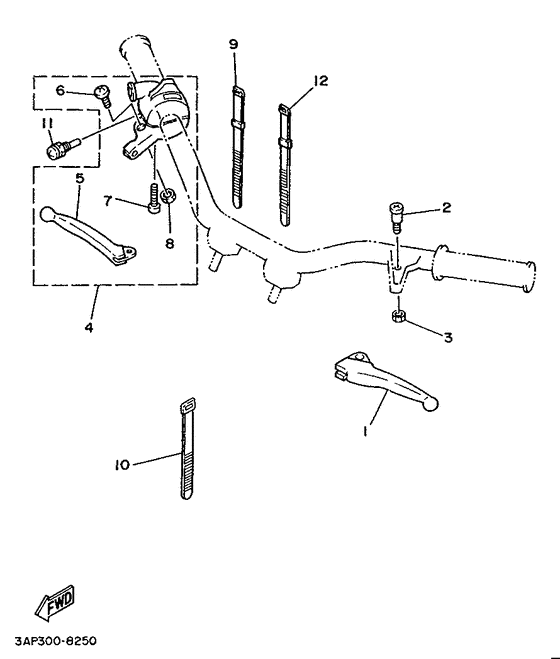 Handle switch. lever