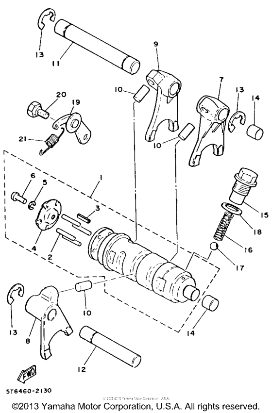 Shift cam - fork