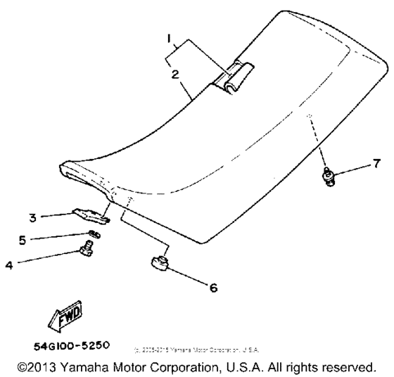 BW200S Сиденье