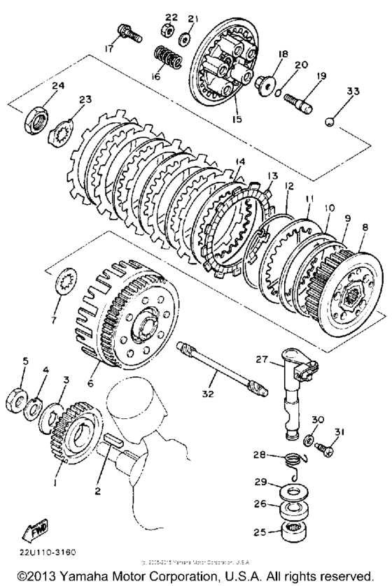 XV535U Сцепление