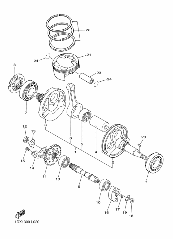 Crankshaft & piston