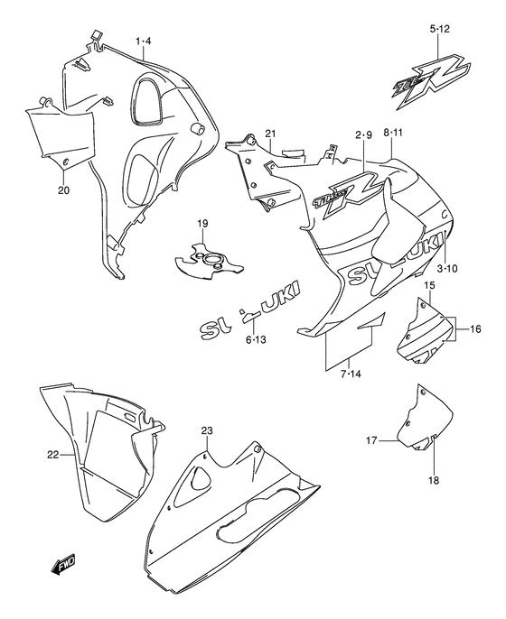 TL1000 Under cowling