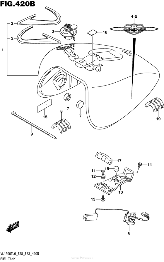 Fuel Tank (Vl1500Tl6 E33)