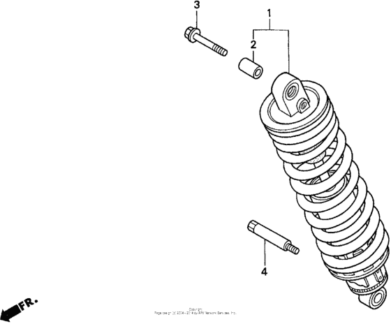 ST1100 Rear shock asborber