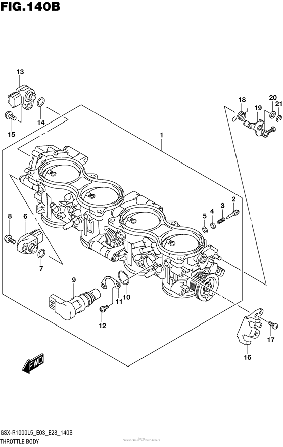 Throttle Body (Gsx-R1000L5 E28)