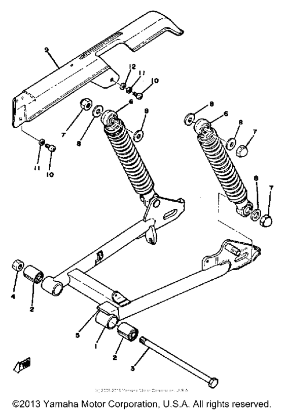 Rear arm-rear cushion