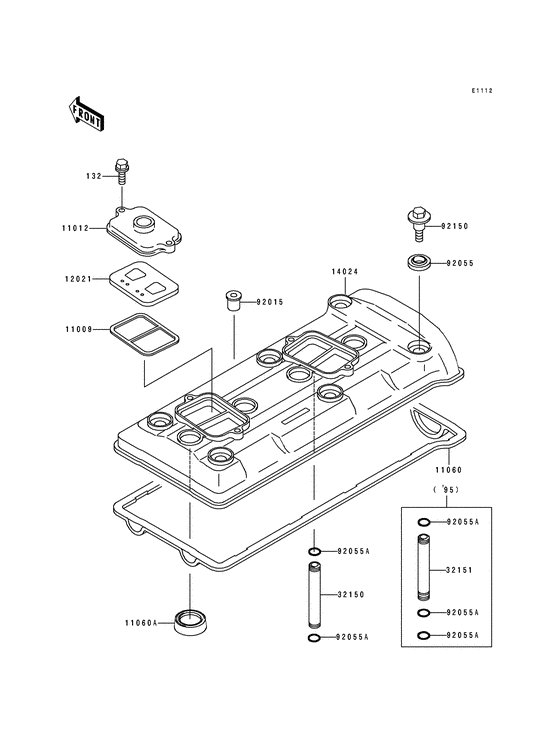 ZX750 Крышка головки цилиндров