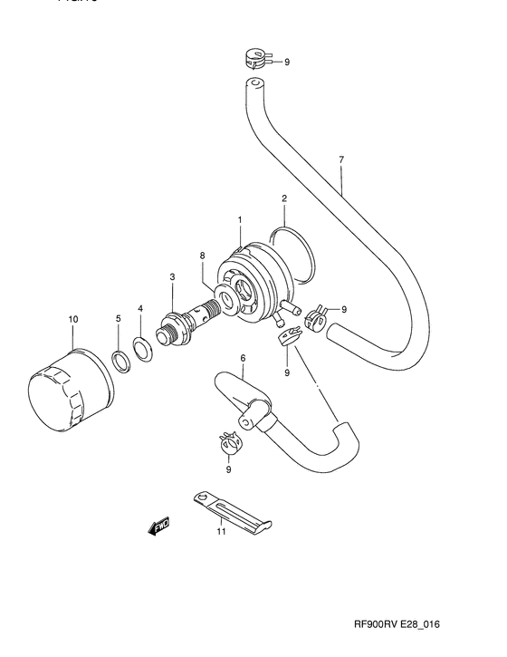 Oil cooler - oil filter