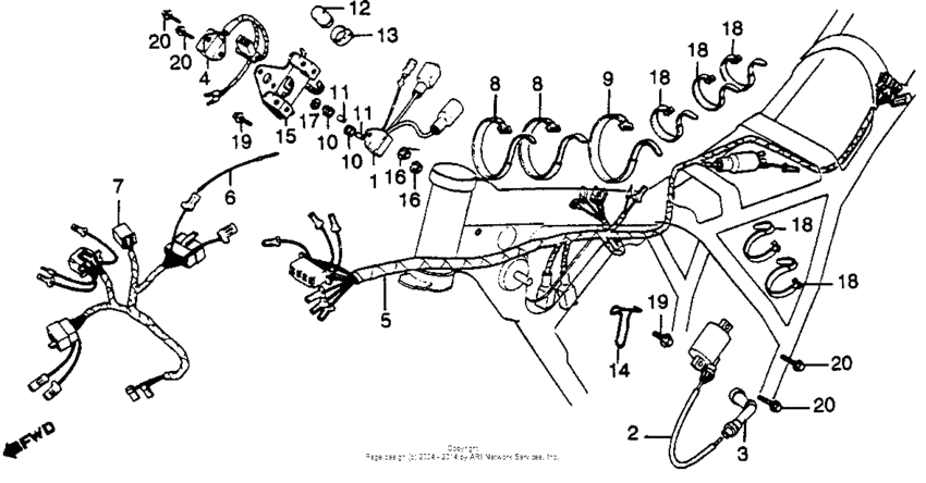 Wire harness + ignition coil