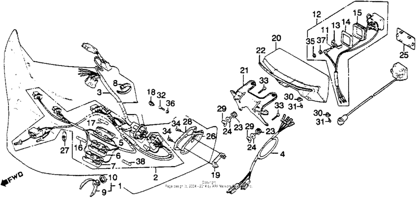 Gl11110afairing wire harness