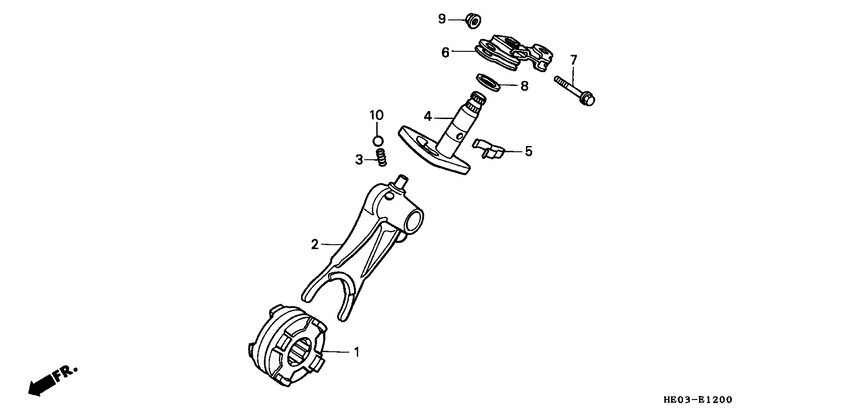 Reduction shift fork