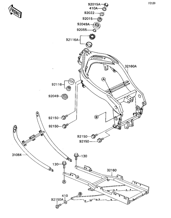 ZX750 Frame comp